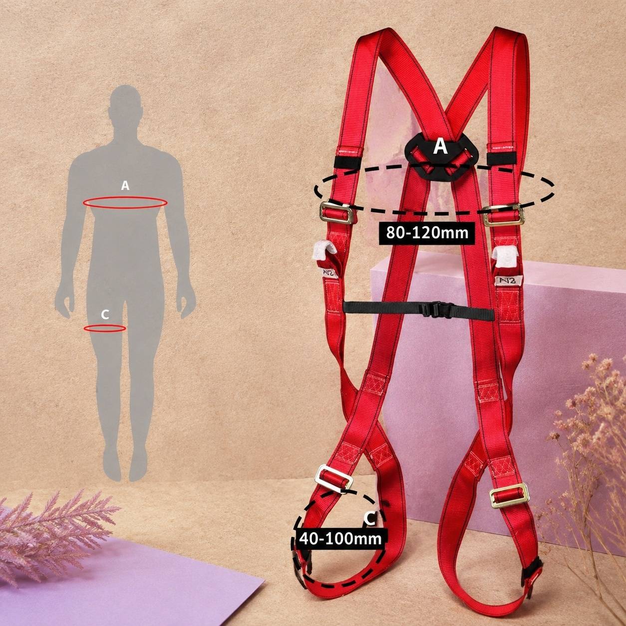 Kit Complet de Sécurité Anti Chute pour Travaux en Hauteur - Image 3