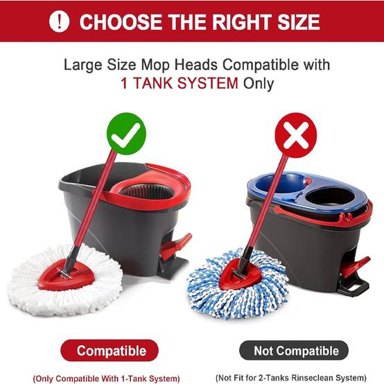 Têtes de Remplacement pour Mop compatibles avec O-Ceda ( 3 Pièces Blanc) -IntiMeg - Image 5