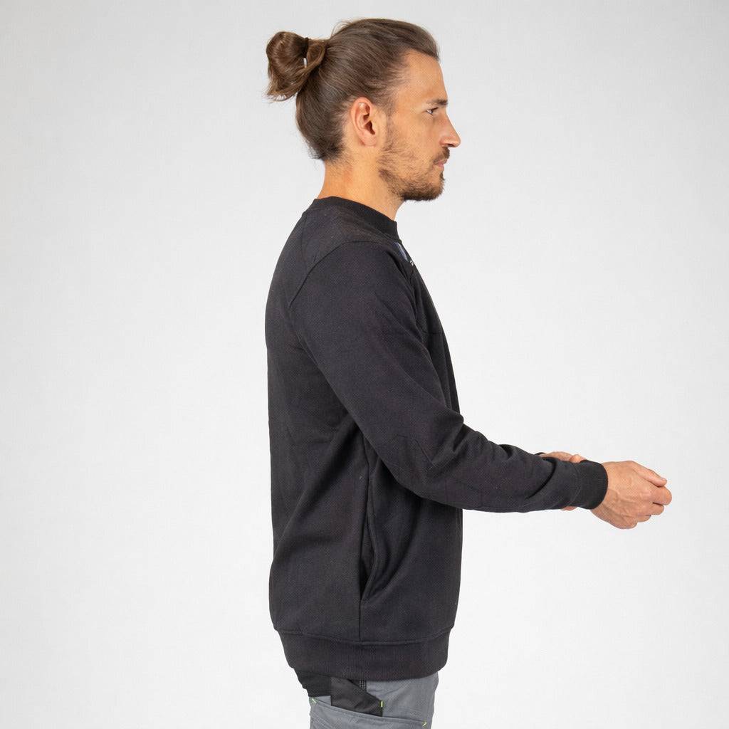 taille xl - leon - sweat de travail - 1220 gris - Image 4
