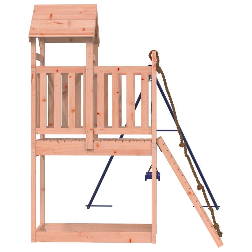 Helloshop26 - Aire de jeux d'extérieur balançoires toboggan portiques robuste jeux jardin 243 x 186 x 214 cm bois massif de douglas - Imagen 5