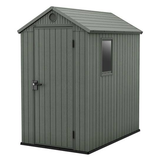 Keter - Abri de jardin en résine 2,3 m² Keter DARWIN 4x6 Vert - Image 1