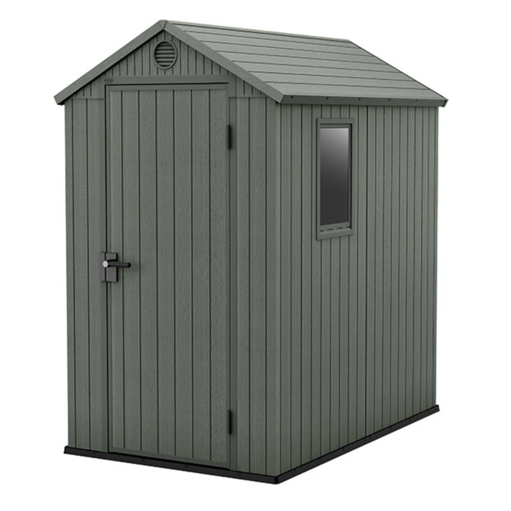 Keter - Abri de jardin en résine 2,3 m² Keter DARWIN 4x6 Vert