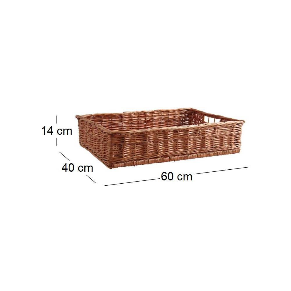 Aubry Gaspard - Panier ouvreuse cinéma en osier Avec sangle ajustable posée - Imagen 3