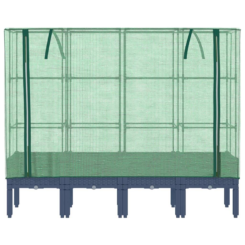 ComfortXL - Grand Bac Potager Couvert XXL avec Système de Protection Nuisibles et Intempéries Gris 160x140 cm – ComfortXL Outdoor Living - Image 4