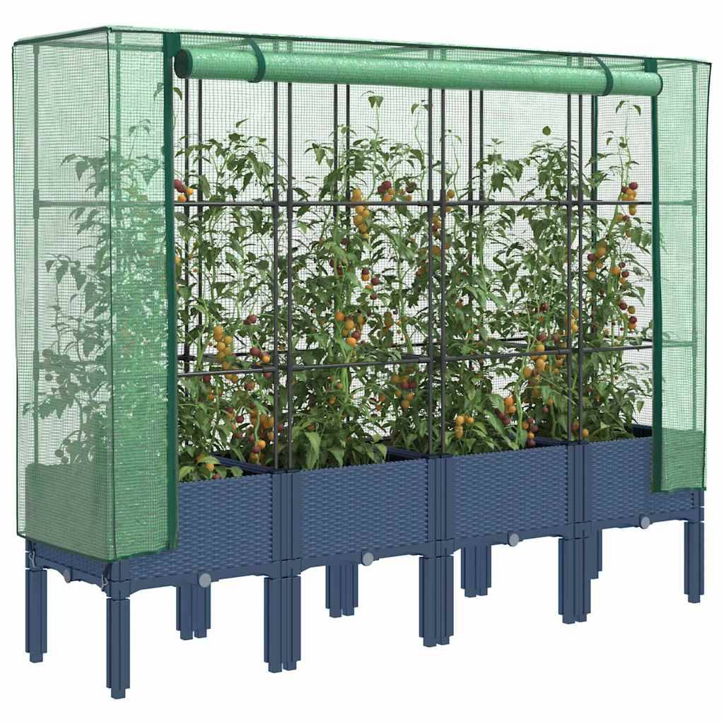 ComfortXL - Grand Bac Potager Couvert XXL avec Système de Protection Nuisibles et Intempéries Gris 160x140 cm – ComfortXL Outdoor Living - Image 1