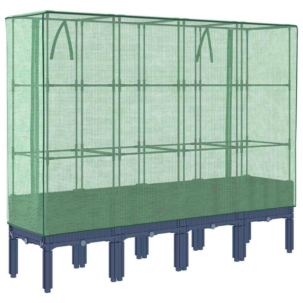 ComfortXL - Grand Bac Potager Couvert XXL avec Système de Protection Nuisibles et Intempéries Gris 160x140 cm – ComfortXL Outdoor Living - Image 6