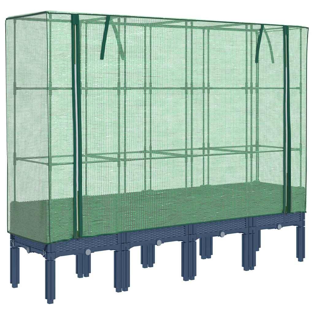ComfortXL - Grand Bac Potager Couvert XXL avec Système de Protection Nuisibles et Intempéries Gris 160x140 cm – ComfortXL Outdoor Living - Image 2