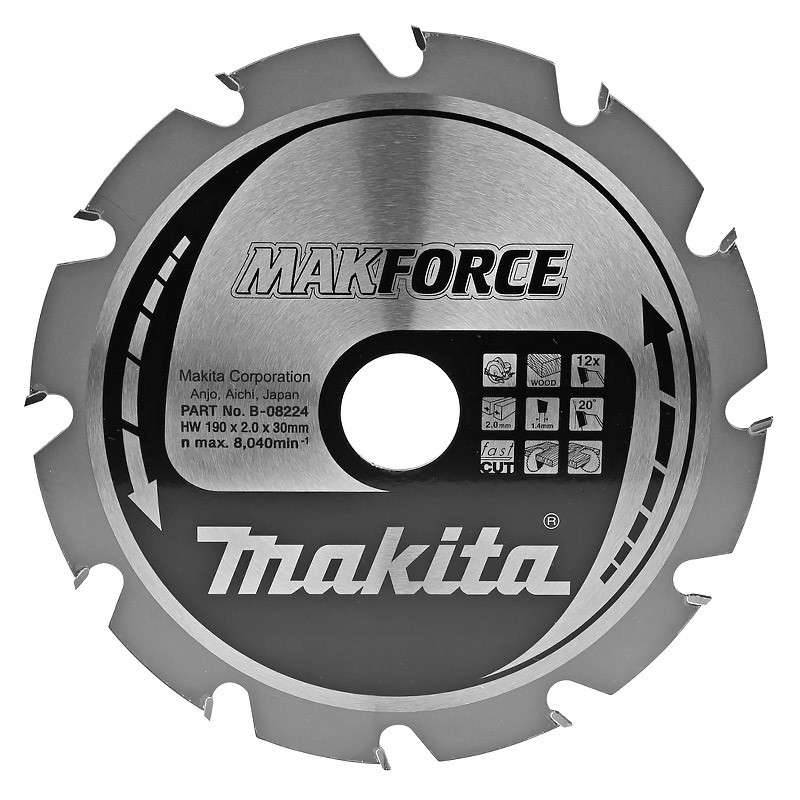 Makita - Lame carbure MAKITA B-08224 ''MakForce'' bois pour scies circulaires Makita