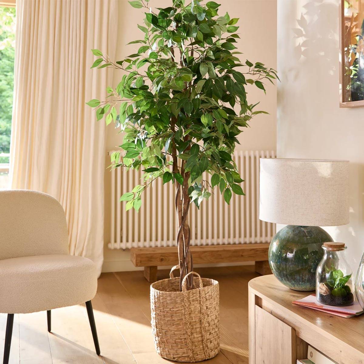 Atmosphera - Ficus artificiel "Benjamina" vert H180cm - Atmosphera Créateur d'intérieur - Imagen 3