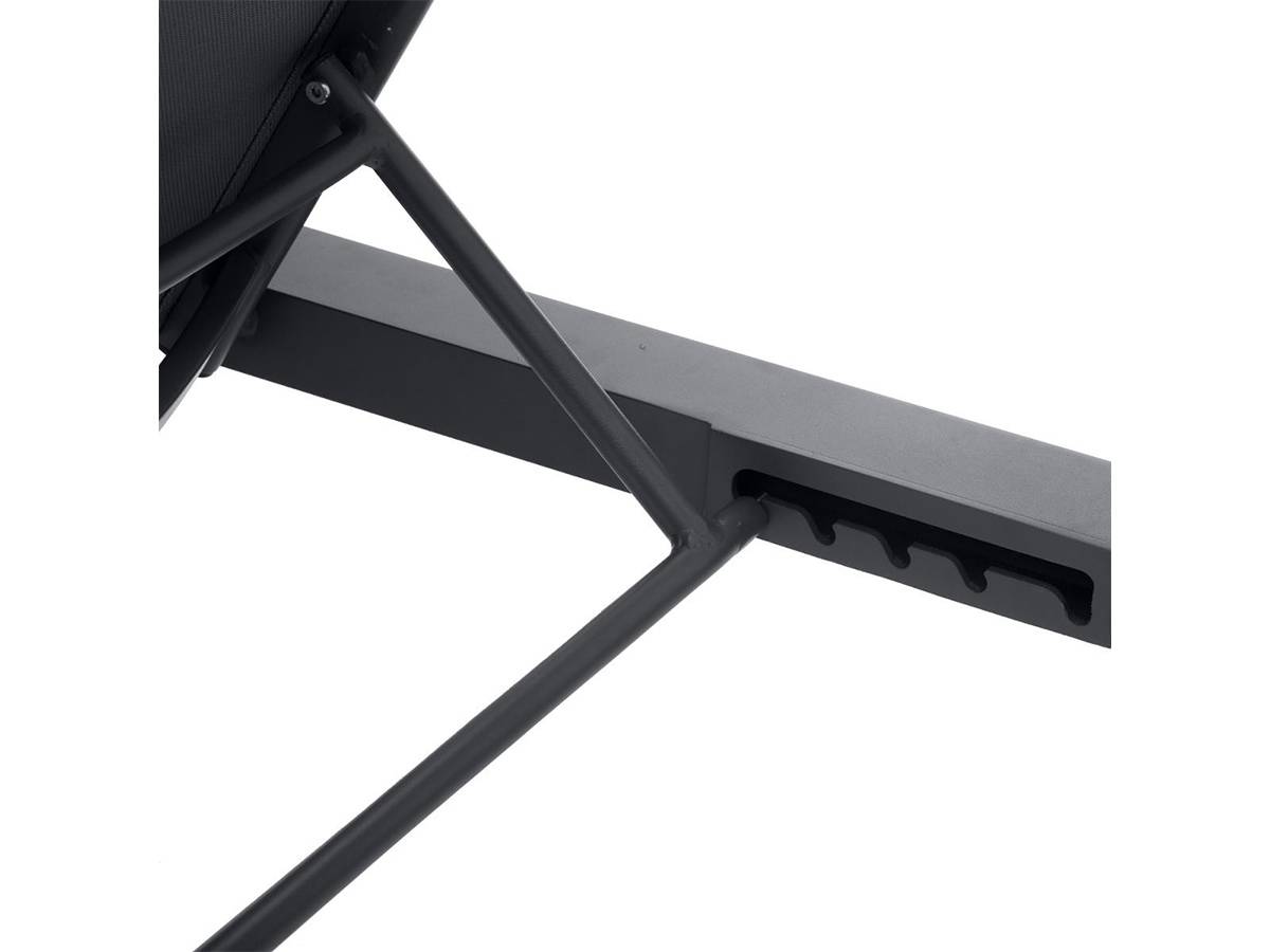 Hesperide - Transat en aluminium Évasion Anthracite/Graphite avec table d'appoint - Hespéride - Imagen 5