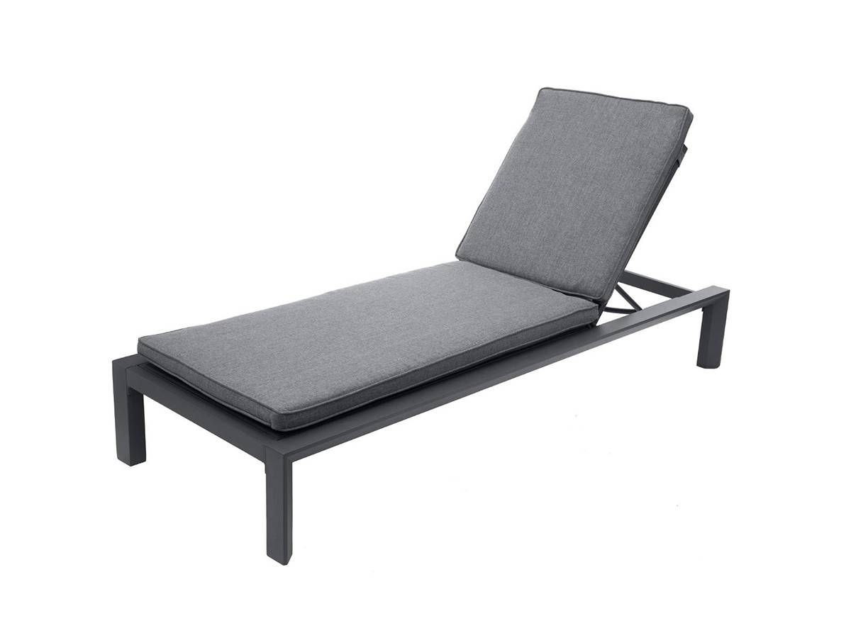 Hesperide - Transat en aluminium Évasion Anthracite/Graphite avec table d'appoint - Hespéride - Imagen 3