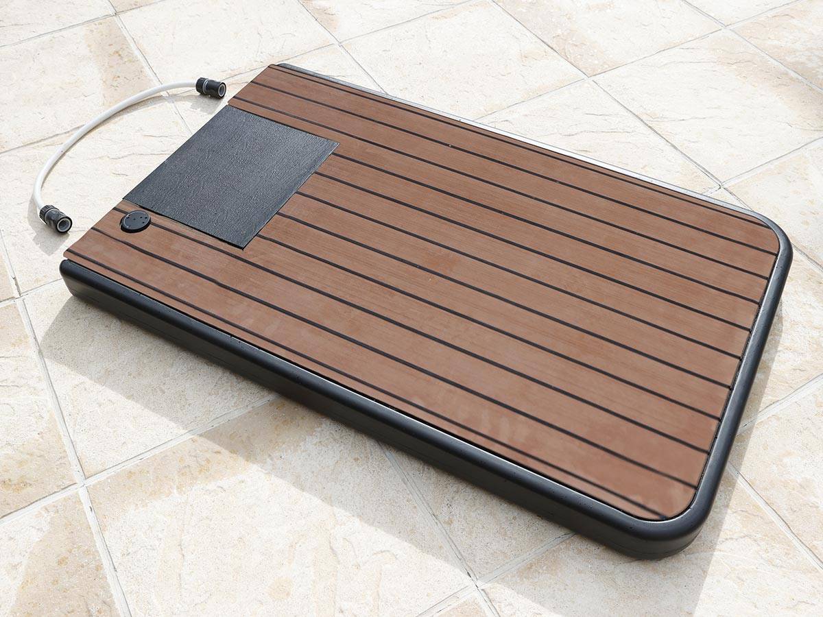 Ubbink - Plancher Solairs pour douche de piscine solaire Bois en teck - Ubbink - Imagen 1