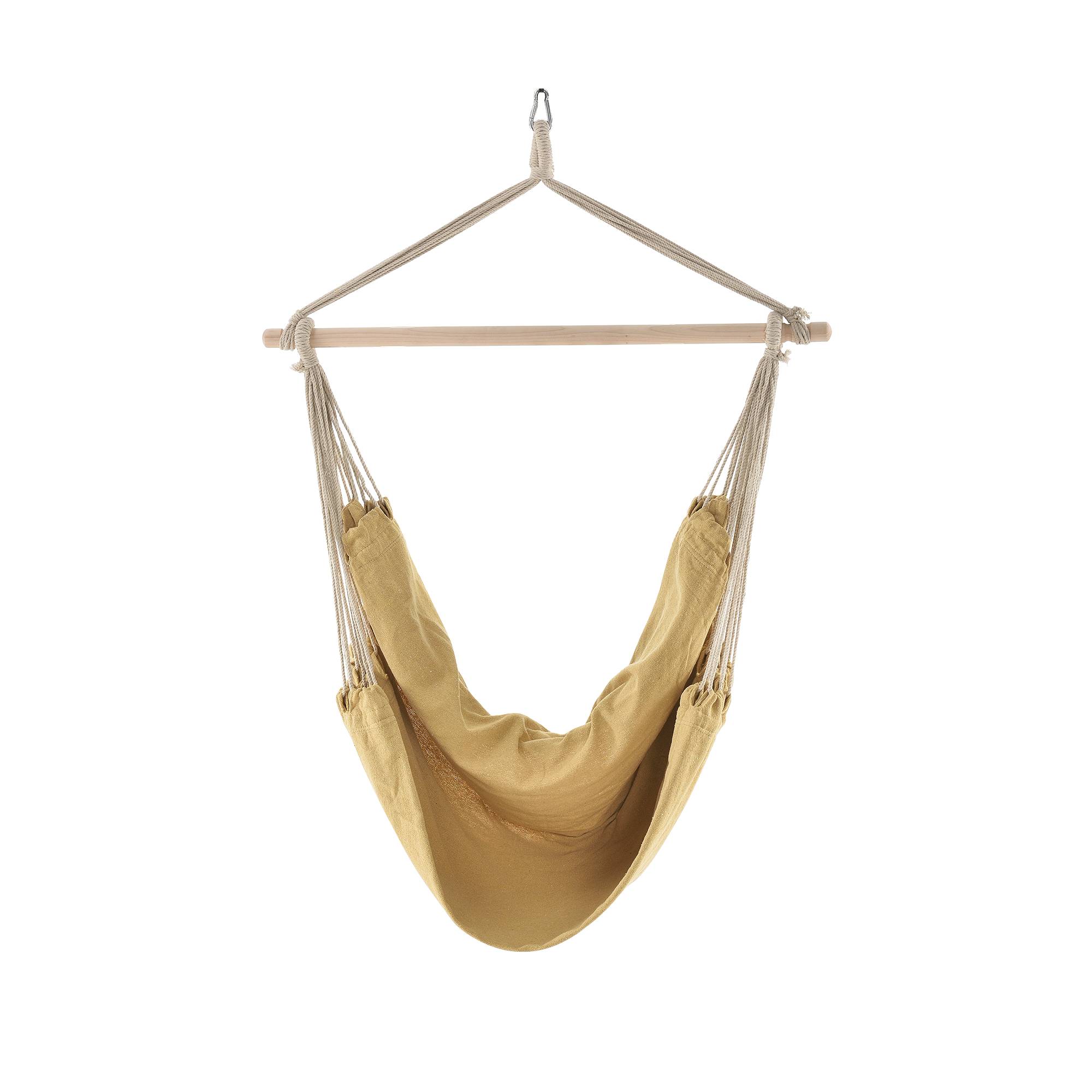 Casa.Pro - Siège Suspendu Diseröd Hamac en Coton Polyester Beige 100 x 100 cm [casa.pro] - Imagen 1