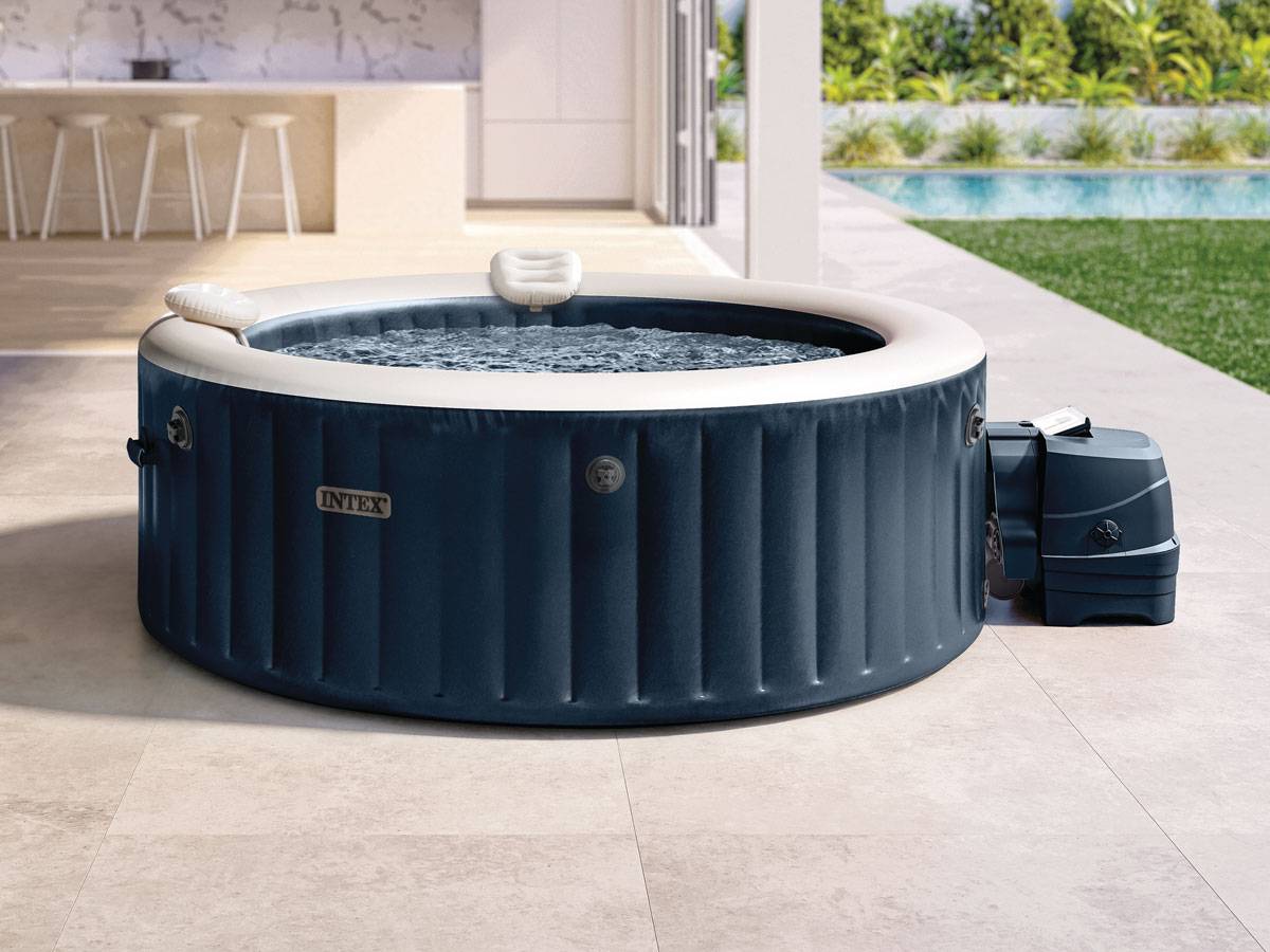 Spa gonflable PureSpa Blue Navy rond Bulles 4 places - Intex - Image 3
