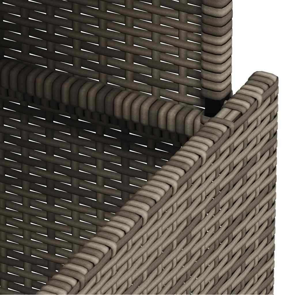 ComfortXL - Table de Jardin Relevable Grise 2-en-1, Basse et Repas, en Résine Tressée et Verre Sécurit – ComfortXL Outdoor Living - Image 6
