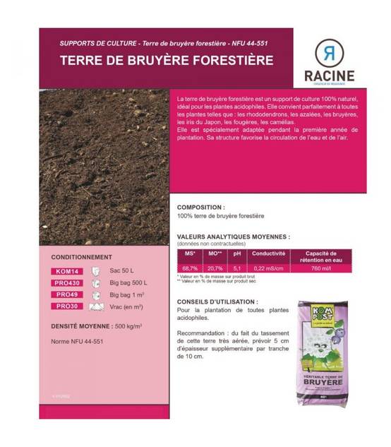 Terre de bruyère forestière pour plantation 10 sacs de 40 litres - Image 5