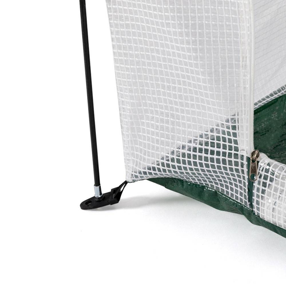 Terre Jardin - Serre d'hivernage demi-lune 200x80x170cm PE - TERRE JARDIN - Imagen 3