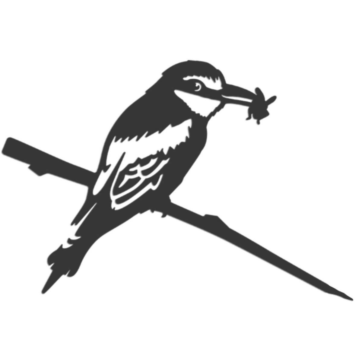 Metalbird - Oiseau sur pique guêpier d'europe en acier corten - Imagen 1