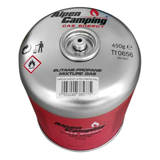 Pack 6 Cartouches de gaz 450g Butane propane Valve 7/16 EN417 Réchaud Brûleur Lampe Grill Alpen Camping - Image 3