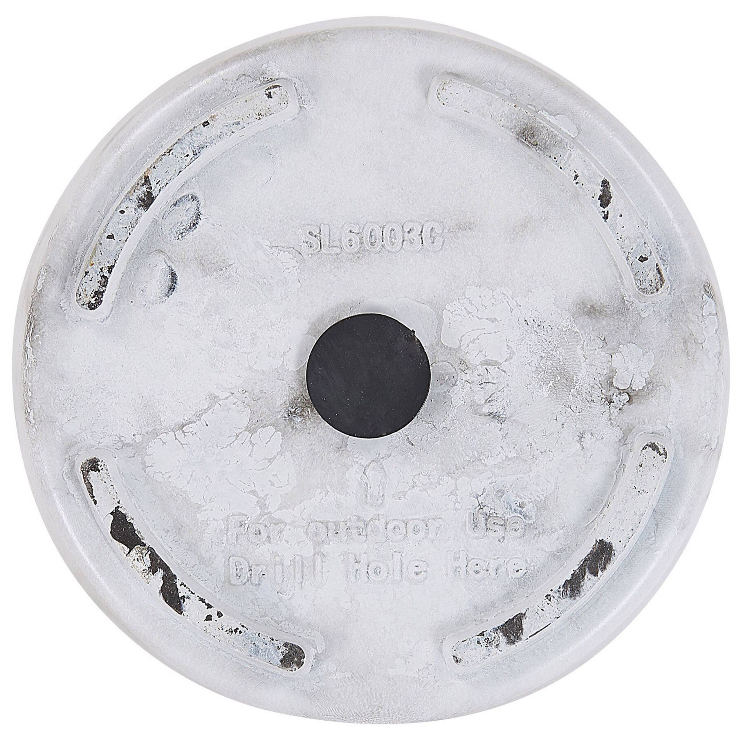 Beliani - Pot de Fleurs Cache-pot Rond 32 cm de Diamètre en Mélange de Pierre Effet Marbre Blanc Idéal pour Extérieur et Intérieur Glamour et Moderne Beliani - Imagen 5