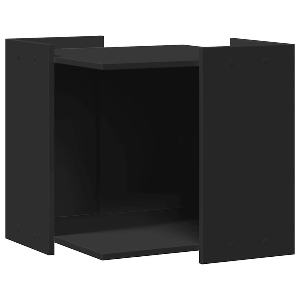 Vidaxl - Meuble de bac à litière pour chat noir bois d'ingénierie vidaXL 857752 - Image 2