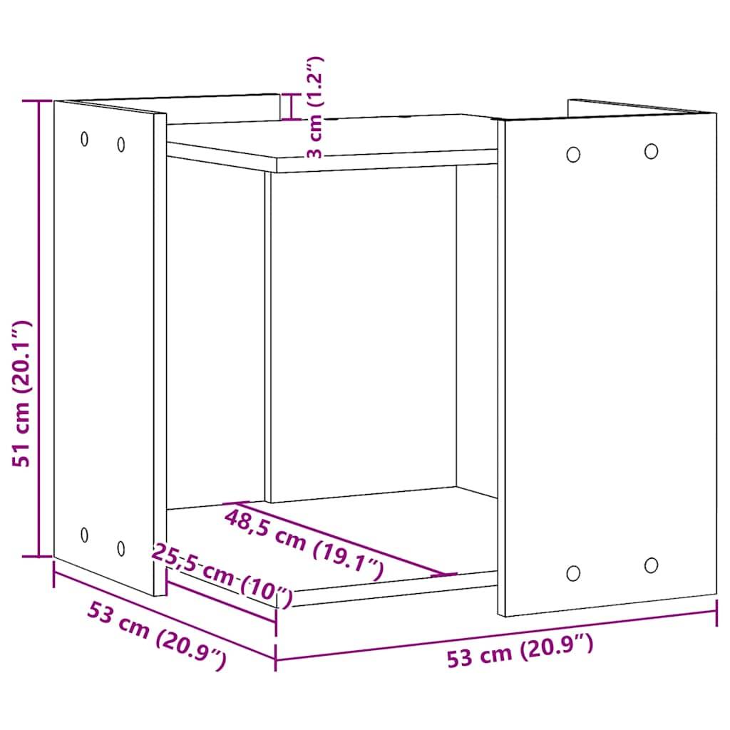 Vidaxl - Meuble de bac à litière pour chat noir bois d'ingénierie vidaXL 857752 - Image 3