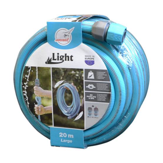 Jardibric - Tuyau d'Arrosage Jardibric Light Anti Torsion 20 m Ø19 avec Raccord - Image 1