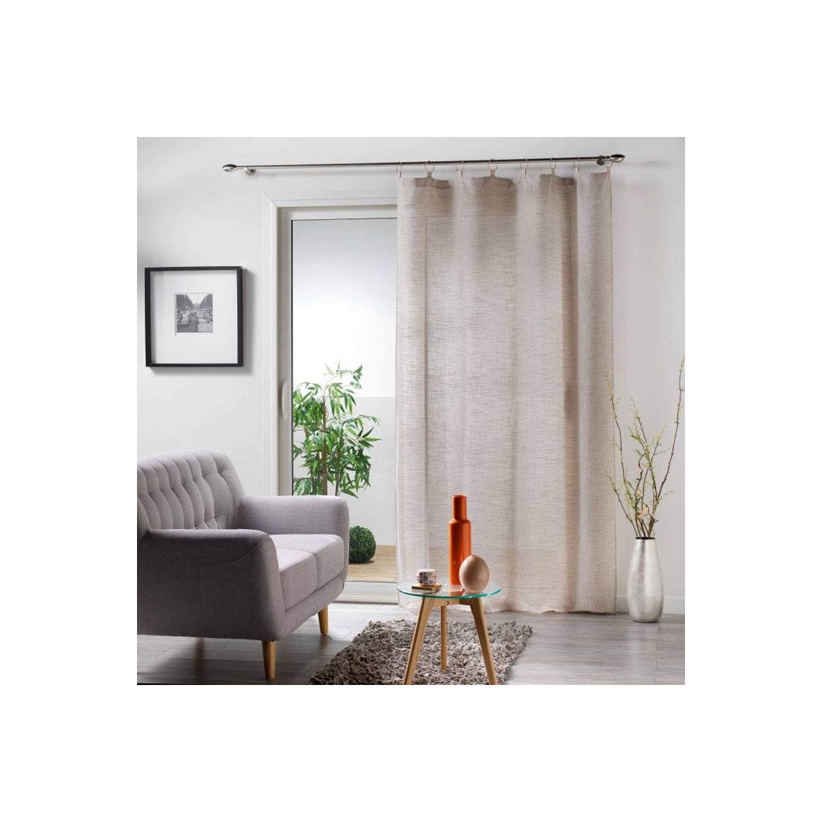 Rideau Voilage "Milza" 140x240cm Beige - Image 1