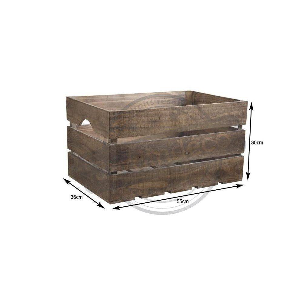 Aubry Gaspard - Caisse ancienne en bois vieilli - Imagen 2