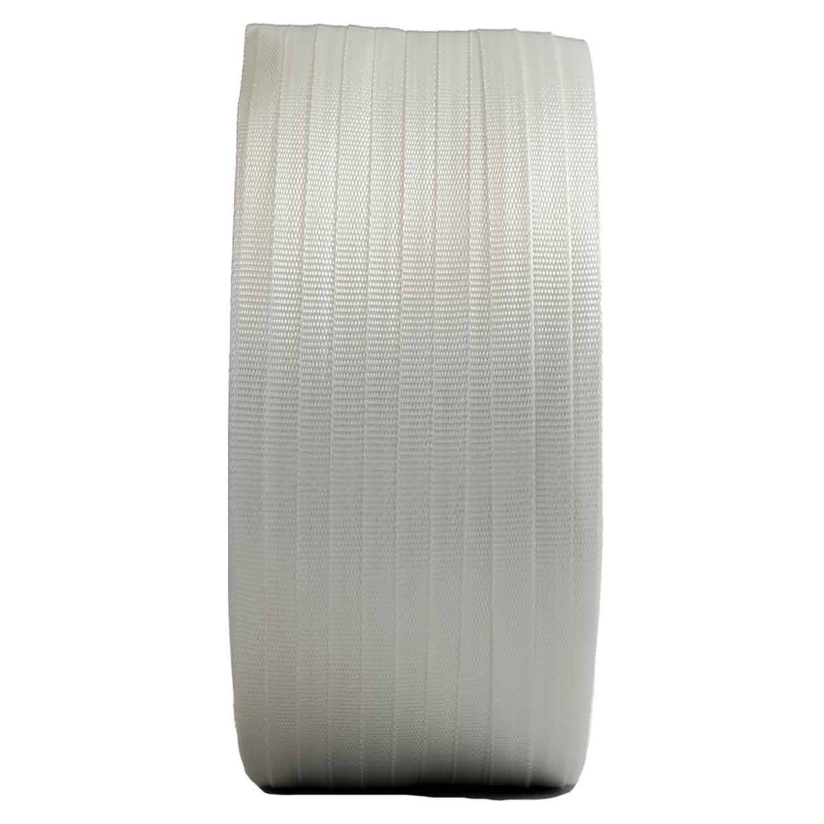 Feuillard de cerclage tressé FT 19 mm x 500 m renforcé - Qualité PRO - Haute Résistance 750kg - Feuillard textile PET TECPLAST - Imagen 3