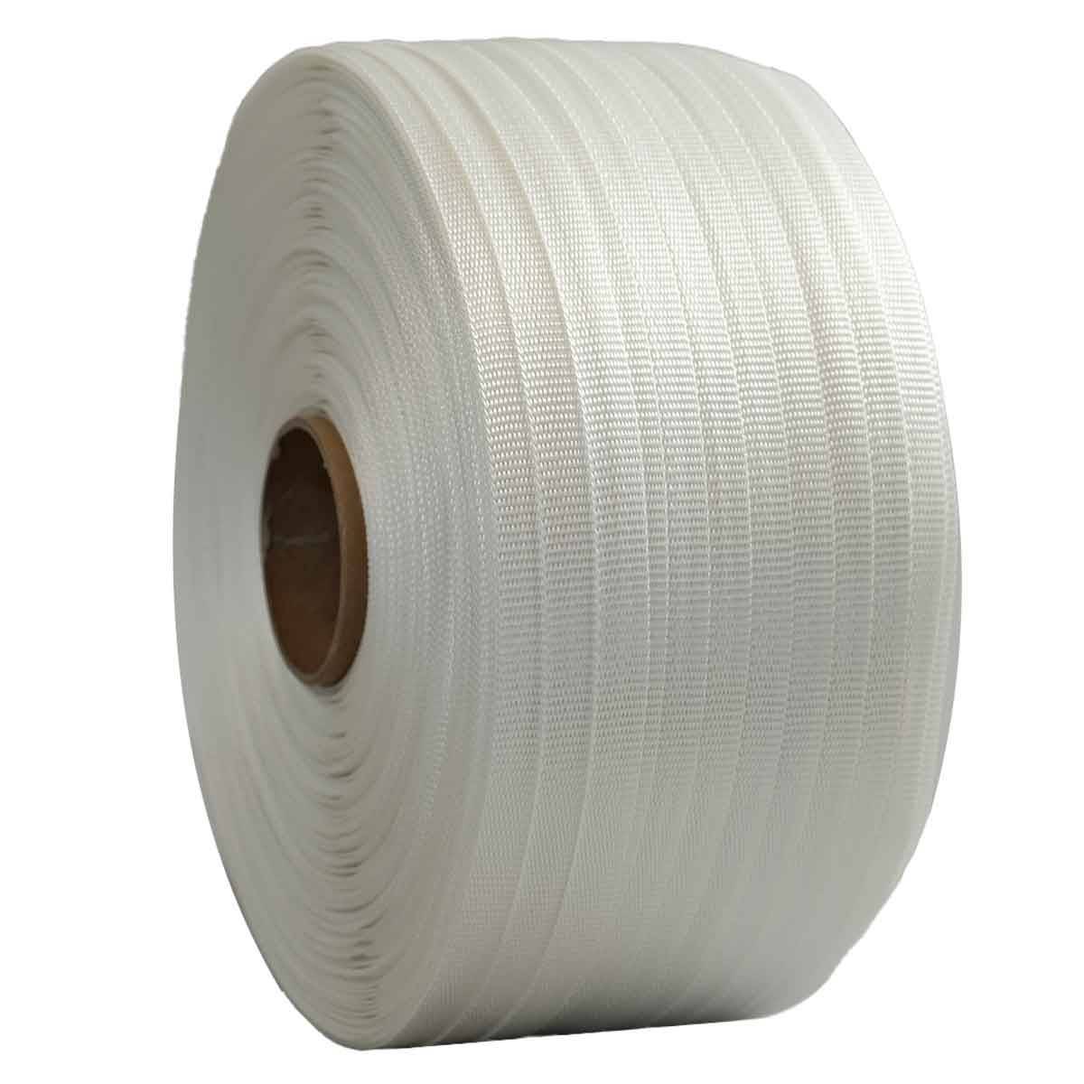 Feuillard de cerclage tressé FT 19 mm x 500 m renforcé - Qualité PRO - Haute Résistance 750kg - Feuillard textile PET TECPLAST - Imagen 1
