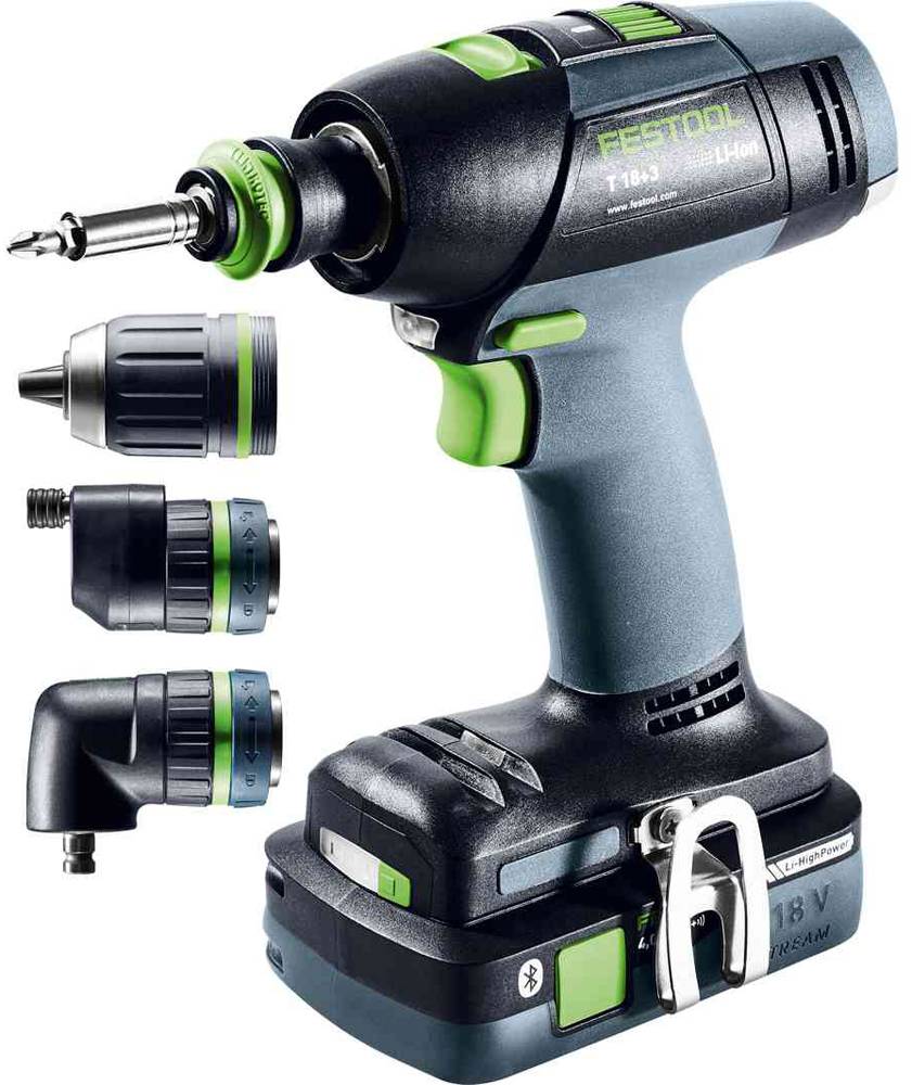 Festool - Perceuse-visseuse 18V T 18+3 HPC 4,0 I-Set + 2 batteries 4Ah + chargeur + Systainer SYS3 - FESTOOL - 577609 - Imagen 2