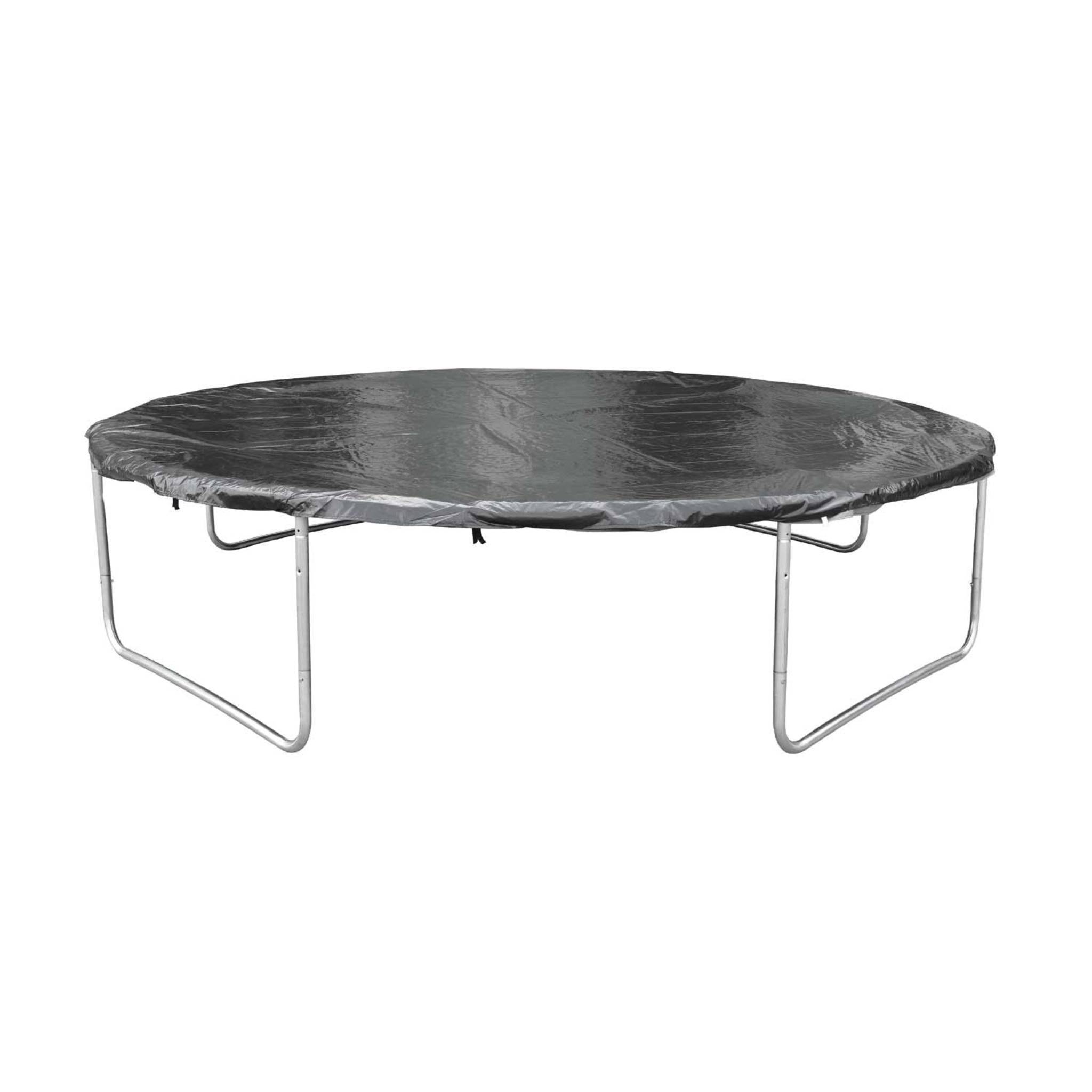 sweeek - Trampoline 430cm gris avec filet de protection.  échelle. bâche. filet pour chaussures. kit d'ancrage - Vénus XXL- Trampoline de jardin 430 | sweeek - Image 5