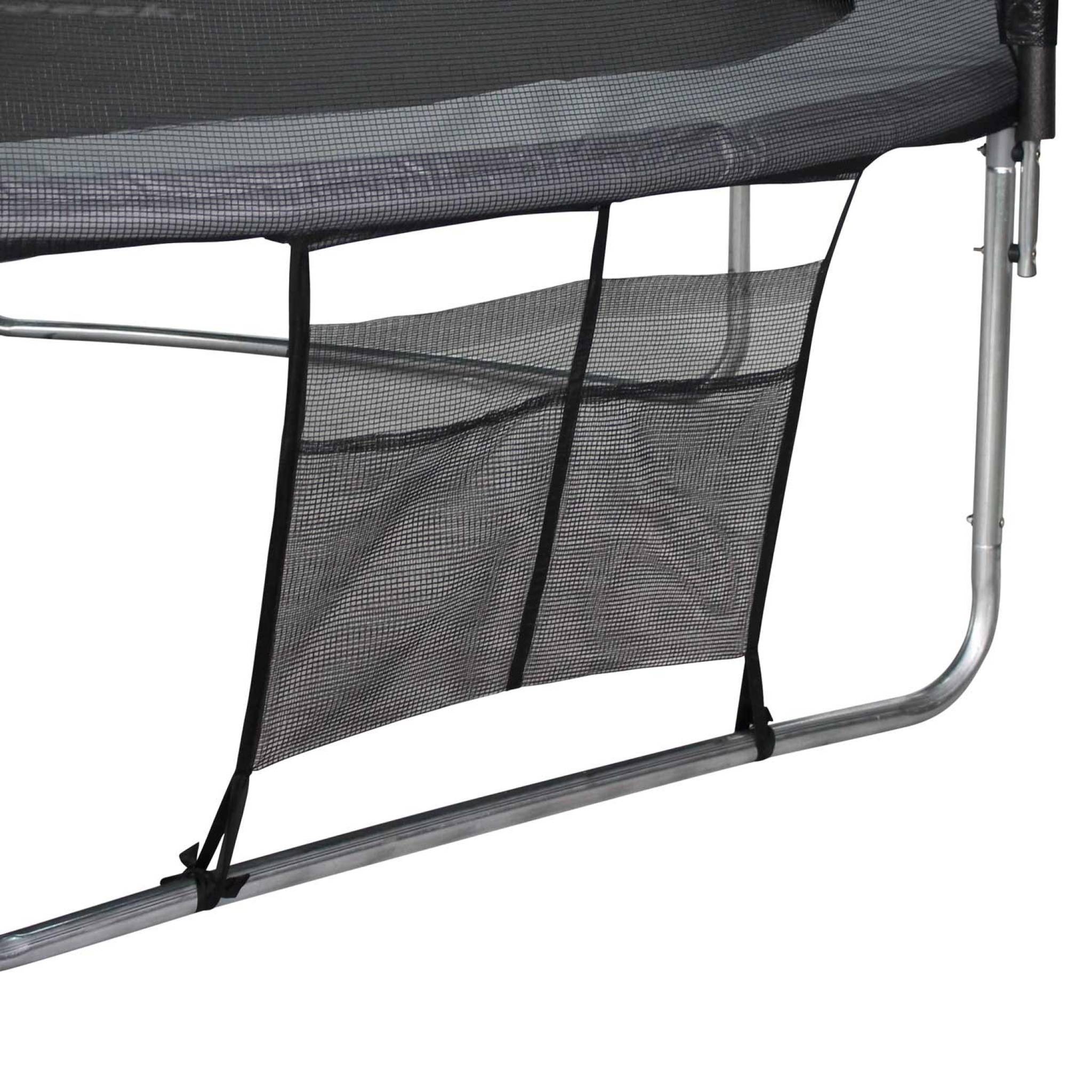 sweeek - Trampoline 430cm gris avec filet de protection.  échelle. bâche. filet pour chaussures. kit d'ancrage - Vénus XXL- Trampoline de jardin 430 | sweeek - Image 6