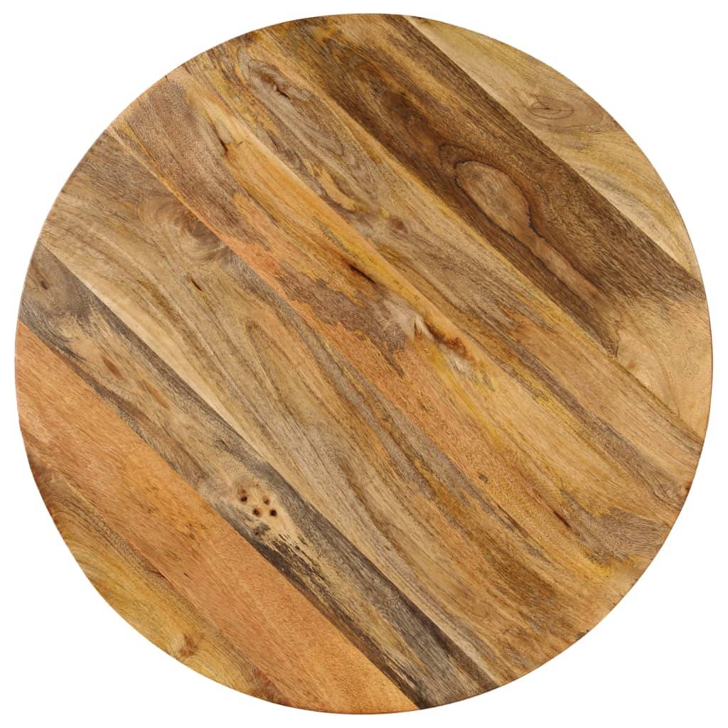 Table haute mange debout bar bistrot bois de manguier massif 60 cm - Image 6