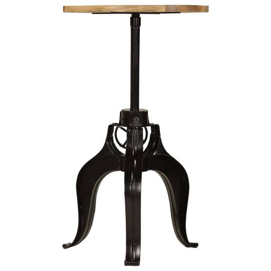 Table haute mange debout bar bistrot bois de manguier massif 60 cm - Image 2