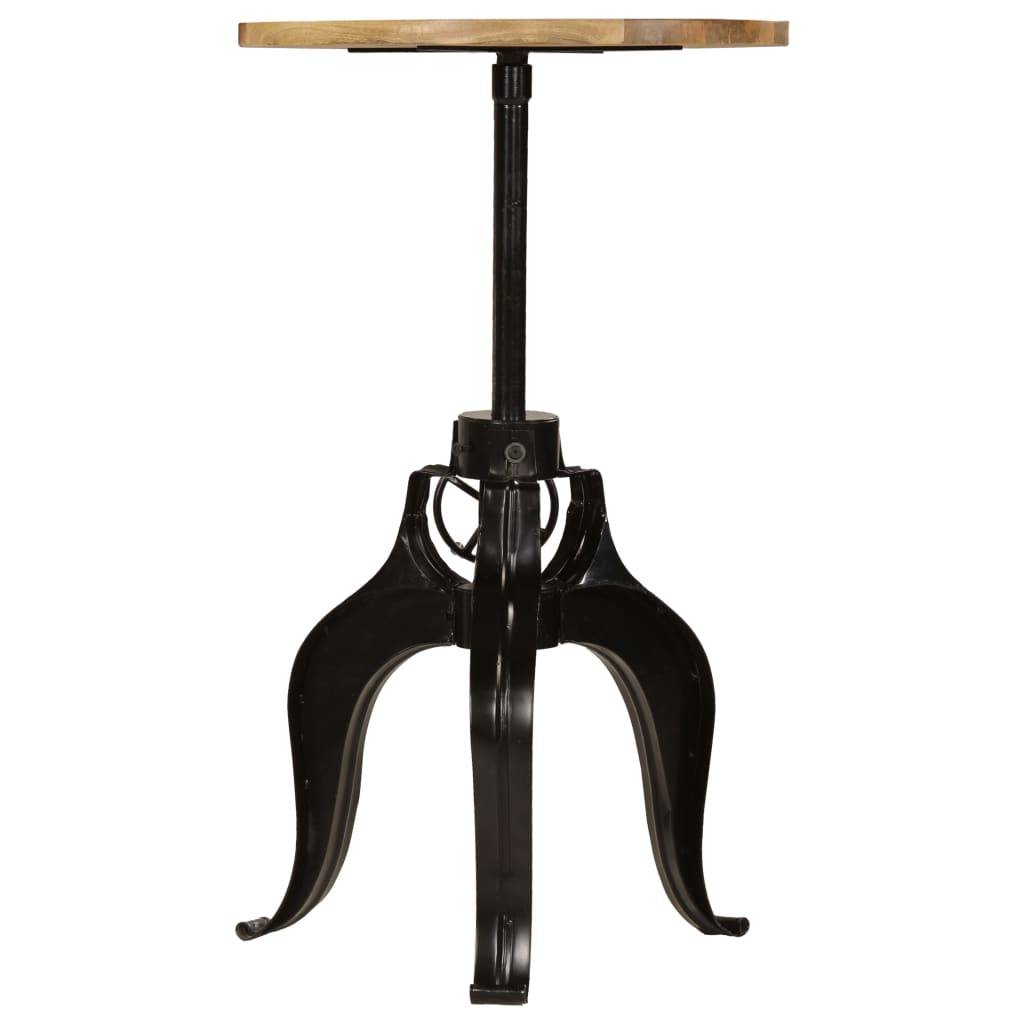 Table haute mange debout bar bistrot bois de manguier massif 60 cm - Image 2
