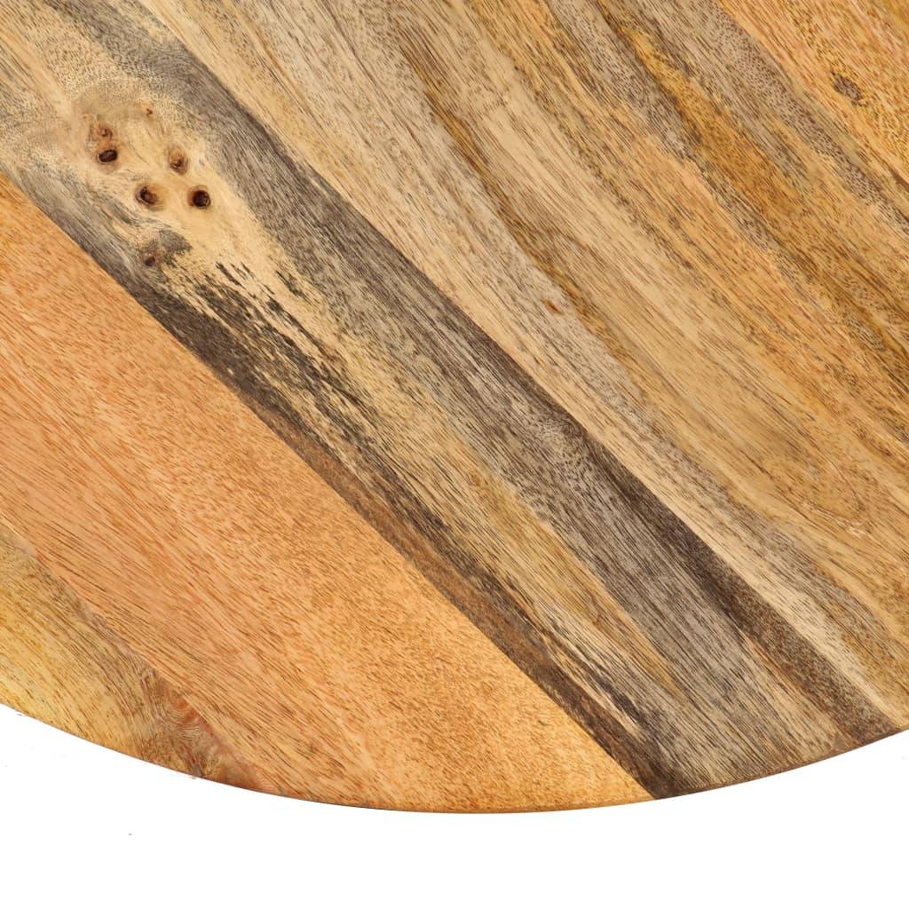 Table haute mange debout bar bistrot bois de manguier massif 60 cm - Image 7