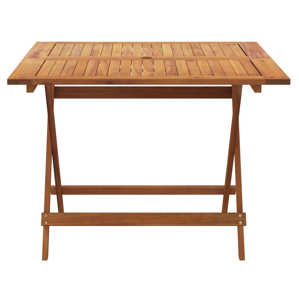 PANGIVO - Table pliable de jardin bois d'acacia 90 x 90 x 75 cm - PANGIVO - Image 4
