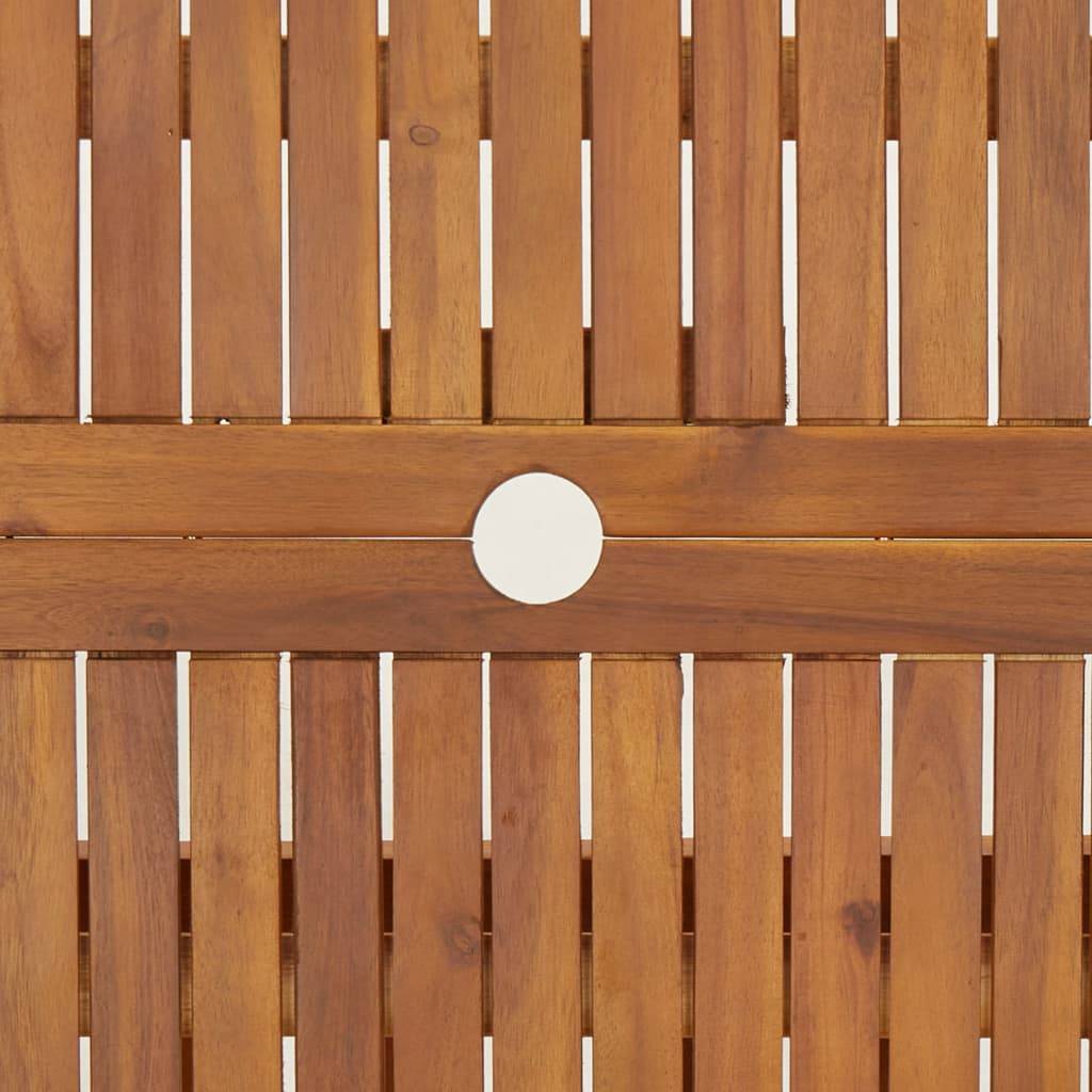PANGIVO - Table pliable de jardin bois d'acacia 90 x 90 x 75 cm - PANGIVO - Image 6