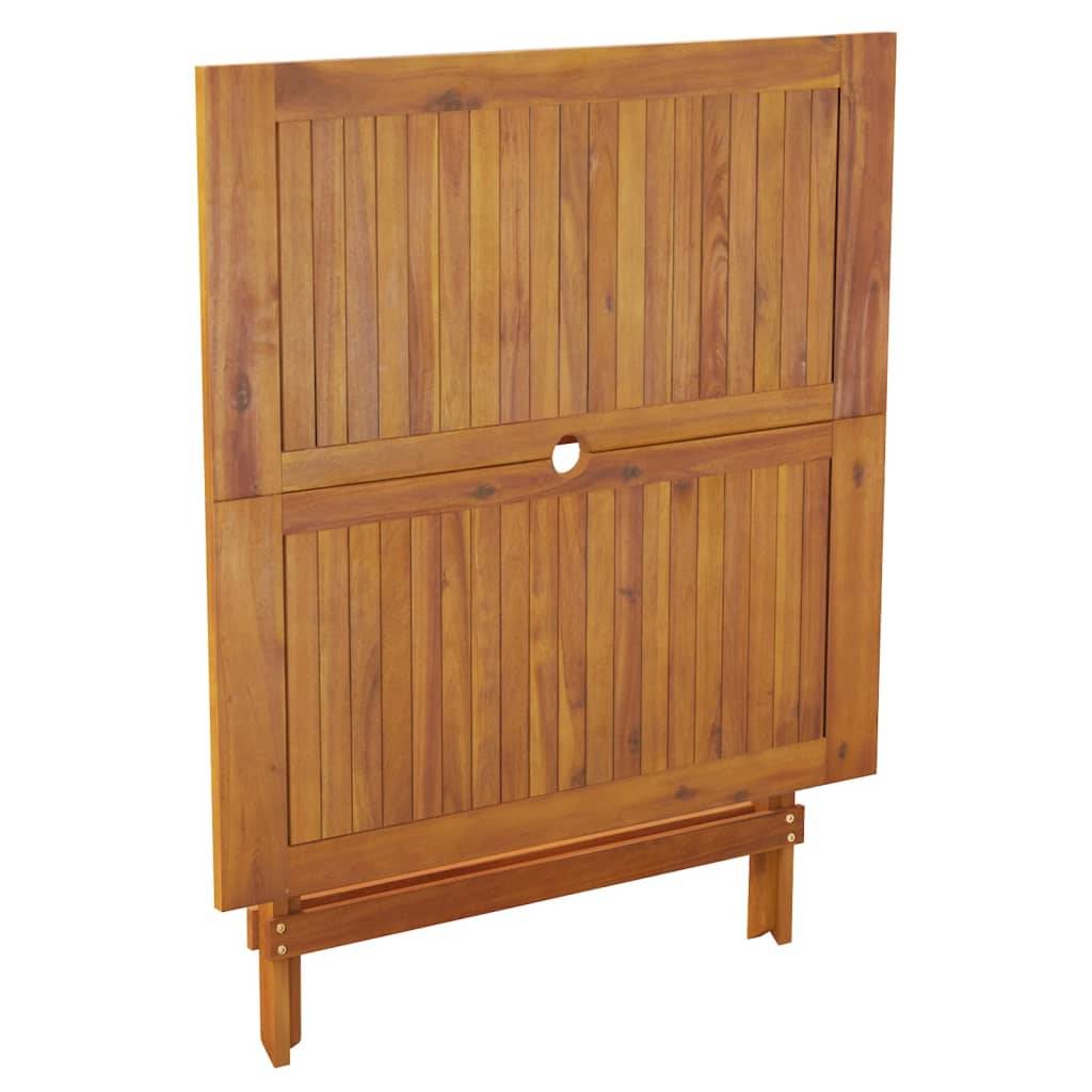 PANGIVO - Table pliable de jardin bois d'acacia 90 x 90 x 75 cm - PANGIVO - Image 5
