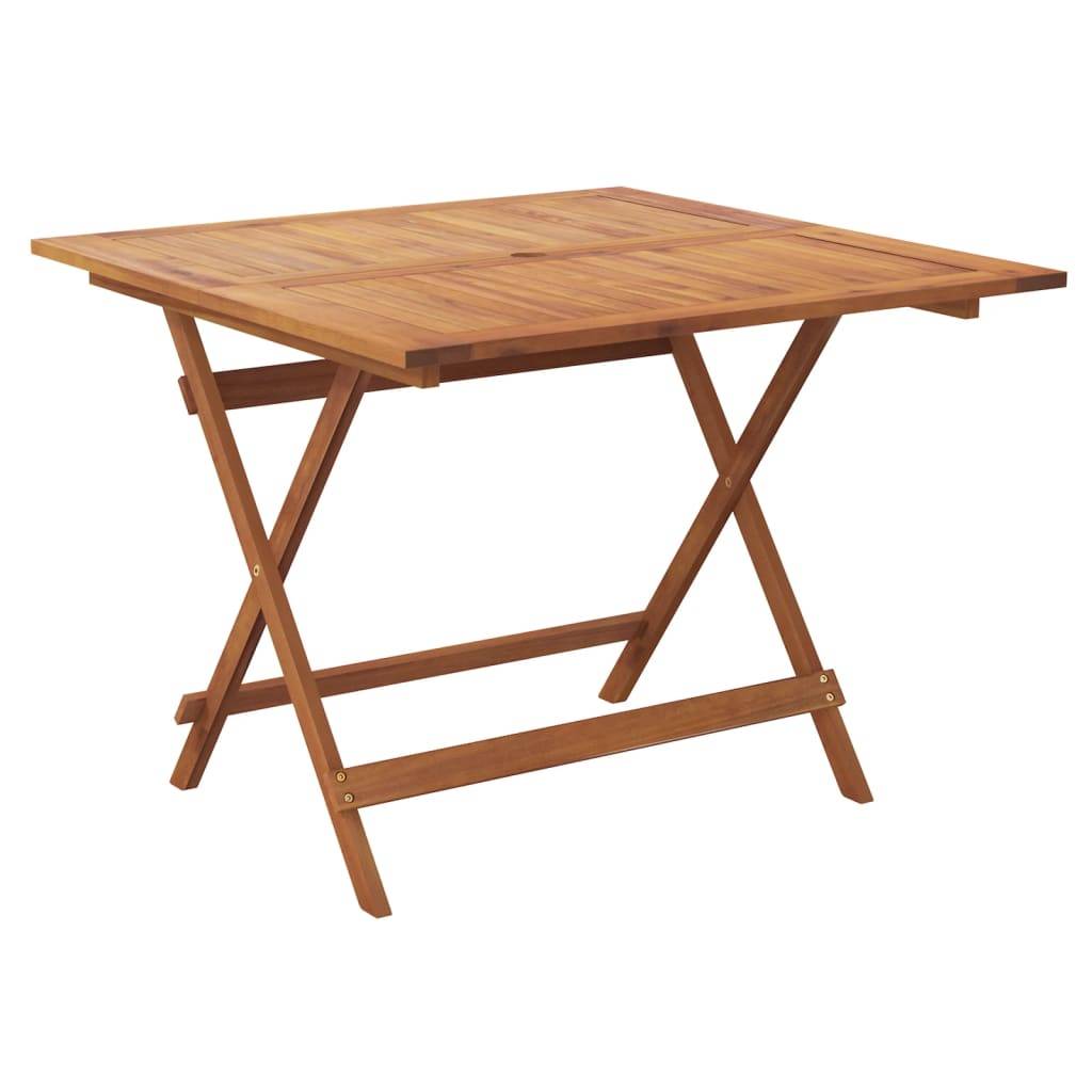 PANGIVO - Table pliable de jardin bois d'acacia 90 x 90 x 75 cm - PANGIVO - Image 2
