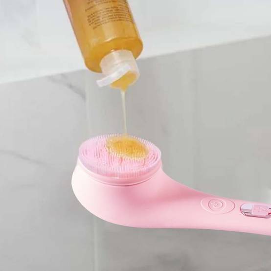 Brosse De Douche électrique Rose Sans Fil 4en1 Cleanbody Yoghi - Image 10