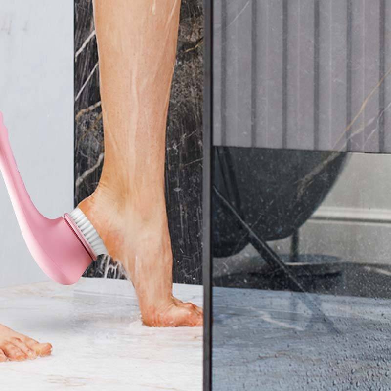 Brosse De Douche électrique Rose Sans Fil 4en1 Cleanbody Yoghi - Image 9