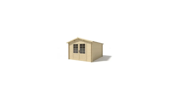 Altanka - Abri de jardin en bois - 3x4 m + terrasse avec balustrade et avant-toit en bois - 21 m2 - DOM430+DOM394+DOM395+POD04 - Imagen 7