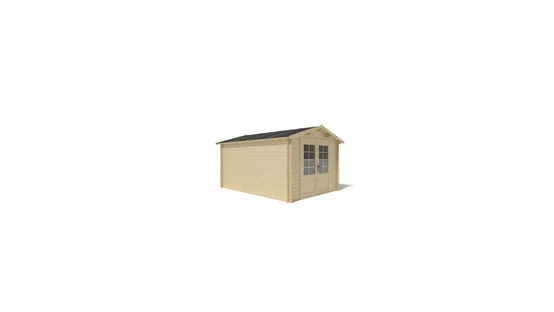 Altanka - Abri de jardin en bois - 3x4 m + terrasse avec balustrade et avant-toit en bois - 21 m2 - DOM430+DOM394+DOM395+POD04 - Imagen 8
