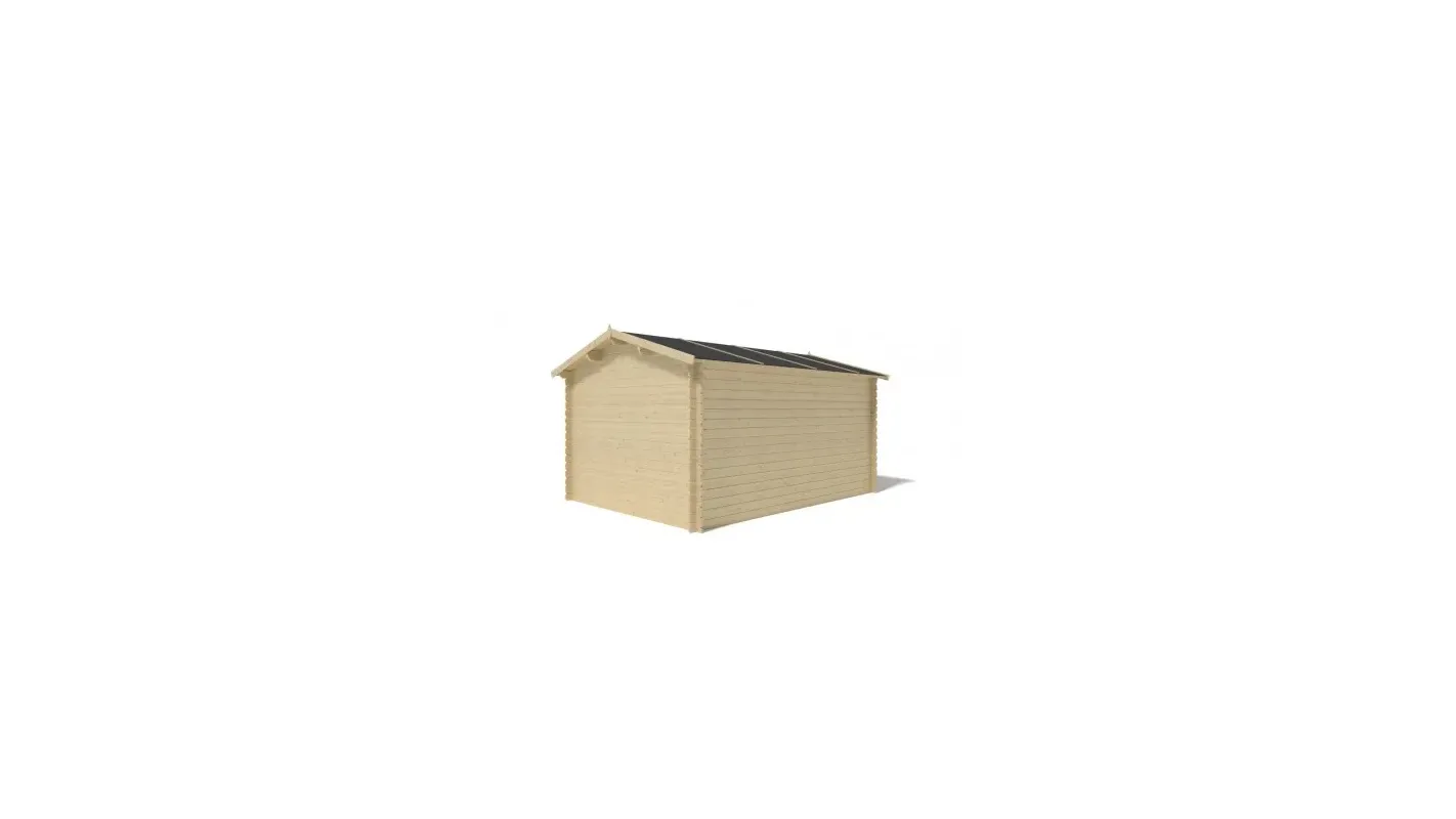 Altanka - Abri de jardin en bois - 3x4 m + terrasse avec balustrade et avant-toit en bois - 21 m2 - DOM430+DOM394+DOM395+POD04 - Imagen 9
