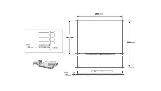 Altanka - Abri de jardin en bois - 3x4 m + terrasse avec balustrade et avant-toit en bois - 21 m2 - DOM430+DOM394+DOM395+POD04 - Imagen 3