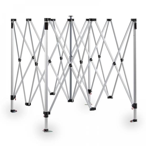 Oviala - Tente pliante en Aluminium 3x3m rouge PRO 40 - Oviala - Imagen 3