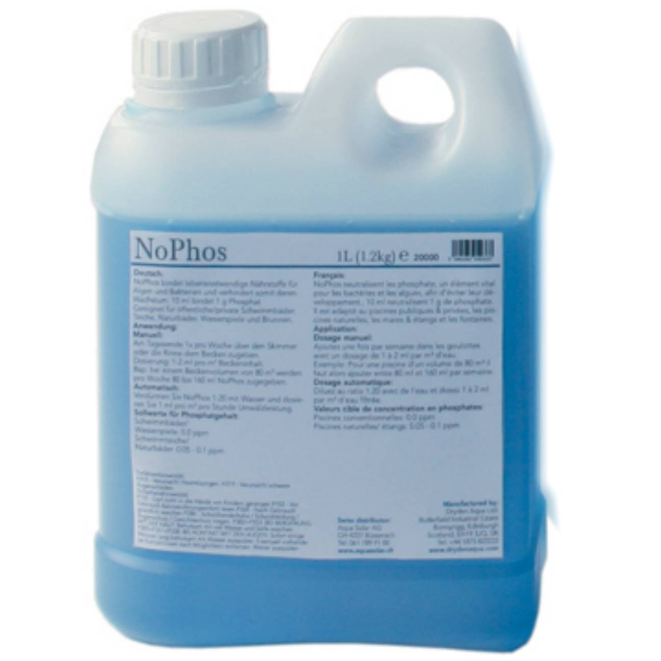 Liquide anti-phosphate 1l NO PHOS Dryden Aqua - Imagen 1